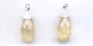 Yellow Calcite Pendants