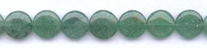 Green Aventurine Dime Beads