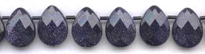 Blue Goldstone Beads