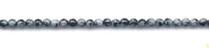 Snowflake Obsidian Beads