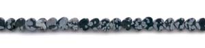 Snowflake Obsidian Beads