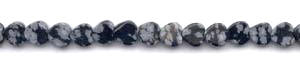 Snowflake Obsidian Beads