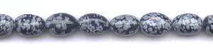 Snowflake Obsidian Beads