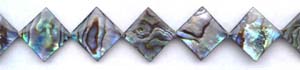 Abalone Square Diamond Beads