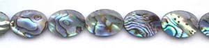Abalone Flat Oval Beads