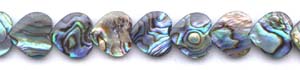 Abalone Heart Beads
