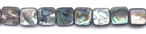 Abalone Flat Square Beads