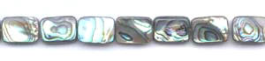 Abalone Flat Rectangle Beads