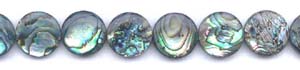 Abalone Dime Beads