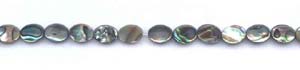 Abalone Flat Oval Beads