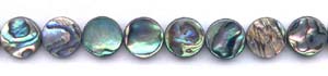 Abalone Dime Beads
