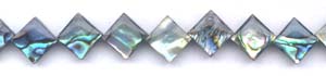 Abalone Square Diamond Beads