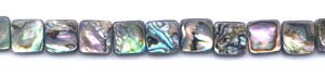 Abalone Flat Square Beads