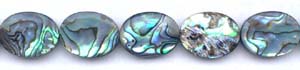 Abalone Flat Oval Beads
