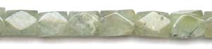 Green Quartz Tourmalinated Beads