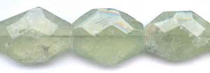 Green Quartz Tourmalinated Beads