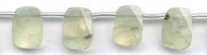 Green Quartz Tourmalinated Beads