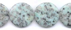 Kiwi Jasper Dime Beads