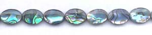 Abalone Flat Oval Beads