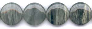 Green Line Quartz Beads