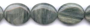 Green Line Quartz Beads