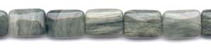 Green Line Quartz Beads