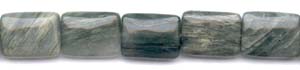 Green Line Quartz Beads