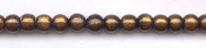 Gold-dipped Black Coral Beads