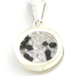 Sterling Silver Austrian Crystal Capsule Pendants