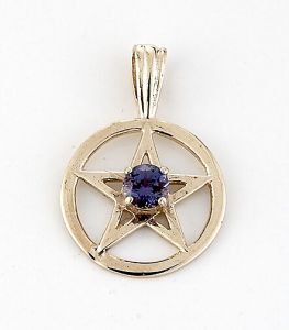 Alexandrite Star Pendants