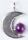 Amethyst Moon Pendants