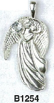 Aqua Lemuria Angel Pendants