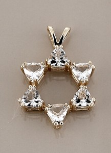 Azeztulite Star Of David Pendants