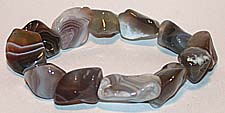 Agate  Tumbled Stone Bracelet