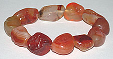 Carnelian Tumbled Stone Bracelet