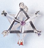 Merkaba Star Pendants With Chakra Stones Or Ascension Stones