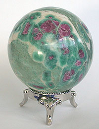 Ruby in Fuchsite Spheres