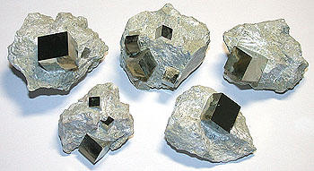 Iron Pyrite Cube On Matrix