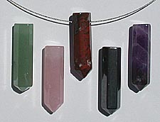 Stone Polished Points Pendants