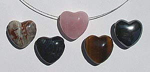 Stone Hearts Pendants