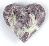 Lepidolite Heart