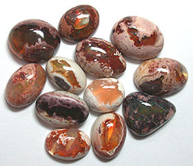 Mexican Fire Opal Cabochons