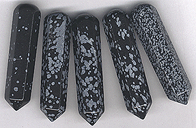 Snowflake Obsidian Massage Wands