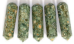 Rainforest Jasper Rhyolite polished wand