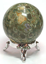 Rainforest Jasper Rhyolite Sphere