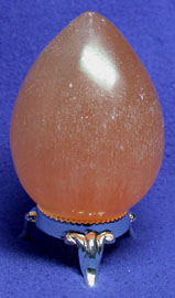 Peach Selenite Egg