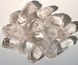 Rough Peach Topaz Crystals