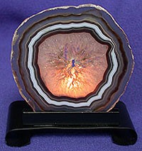 Agate Slice on stand