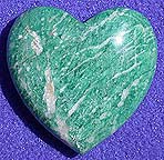 Amazonite Puffy Hearts