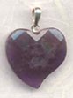 Faceted Asymmetrical Heart Pendant